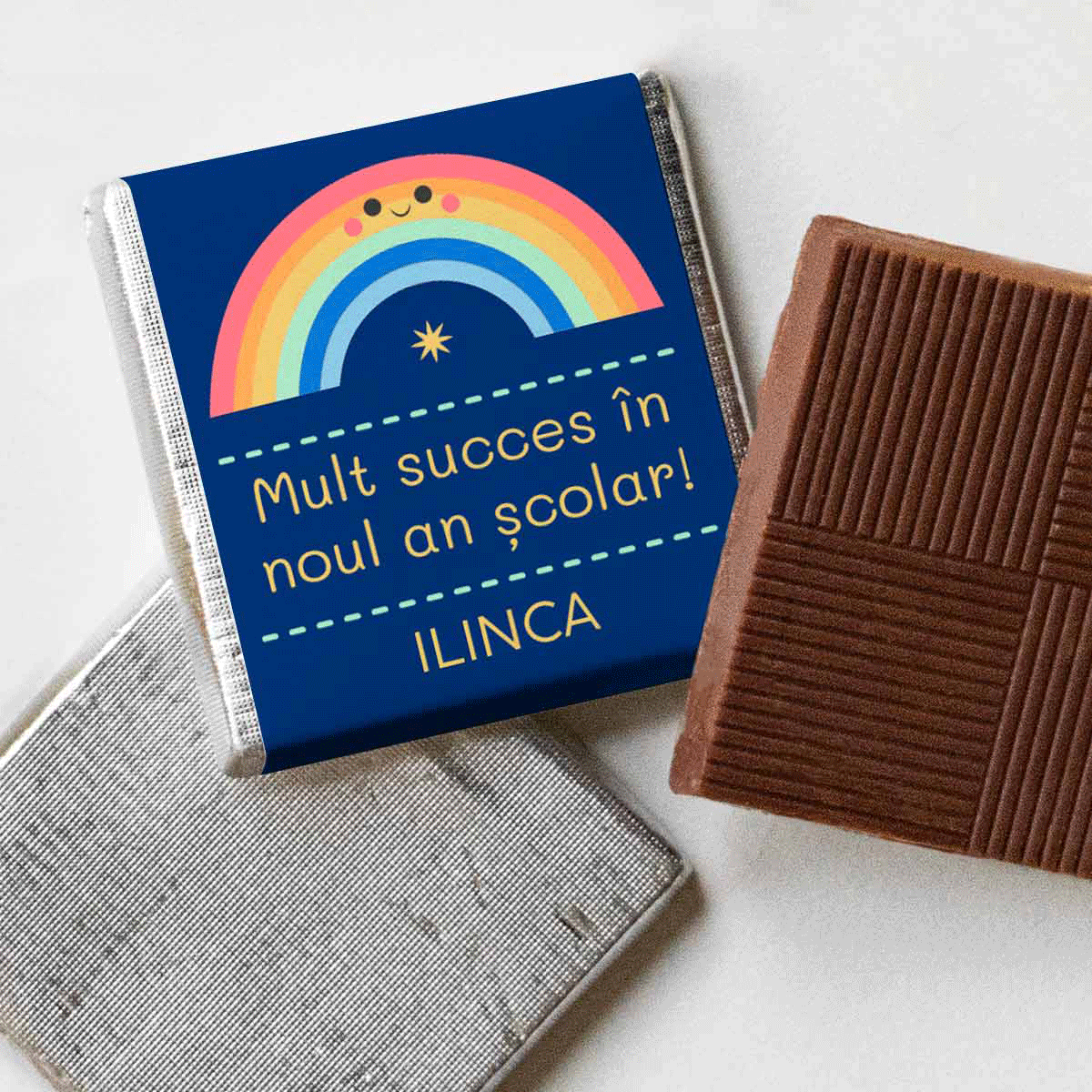 Mini čokoláda s vlastním textem – Hodně štěstí!