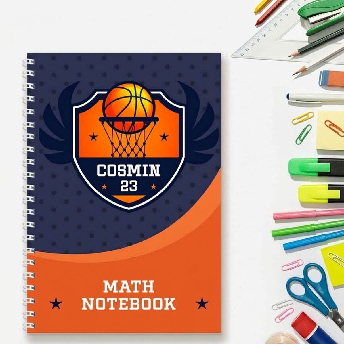 Notebook s vlastním textem – Basketbal
