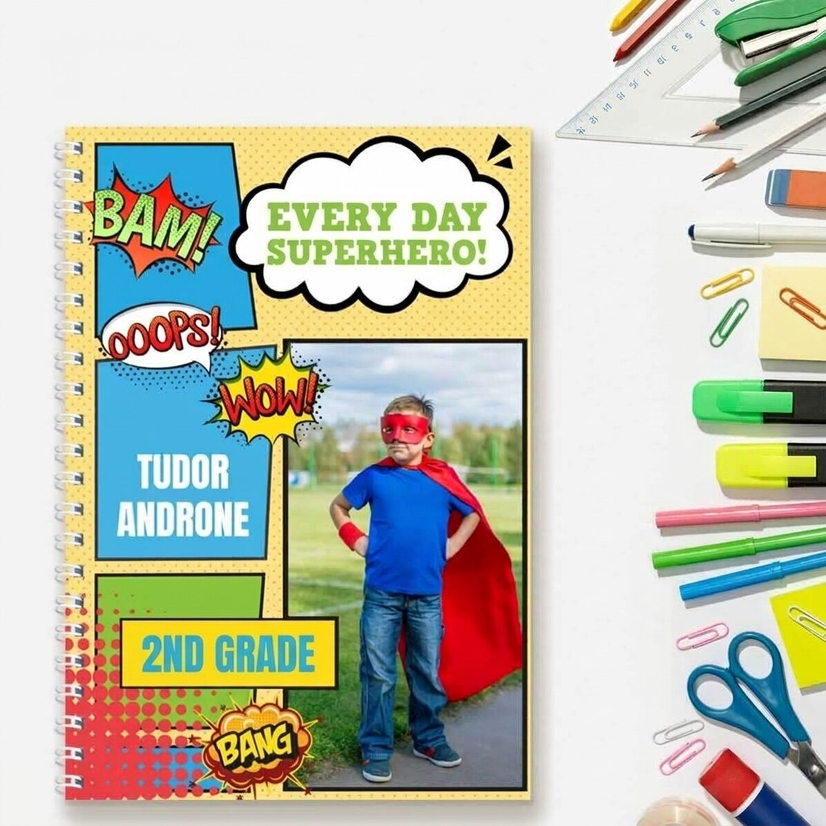 Personalizovaný zápisník s textem a fotografií – Comics