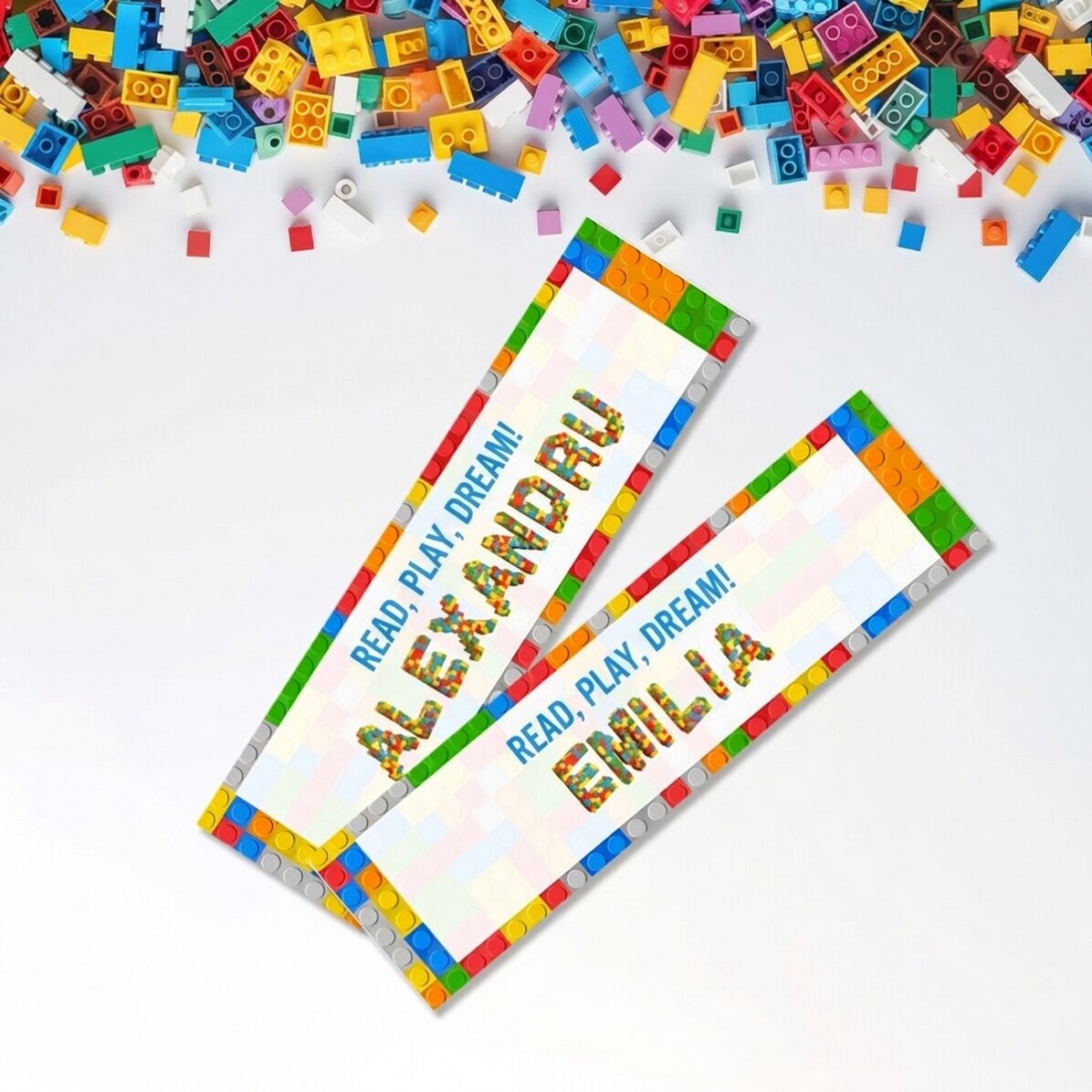 Personalizovaná záložka s textem – Lego