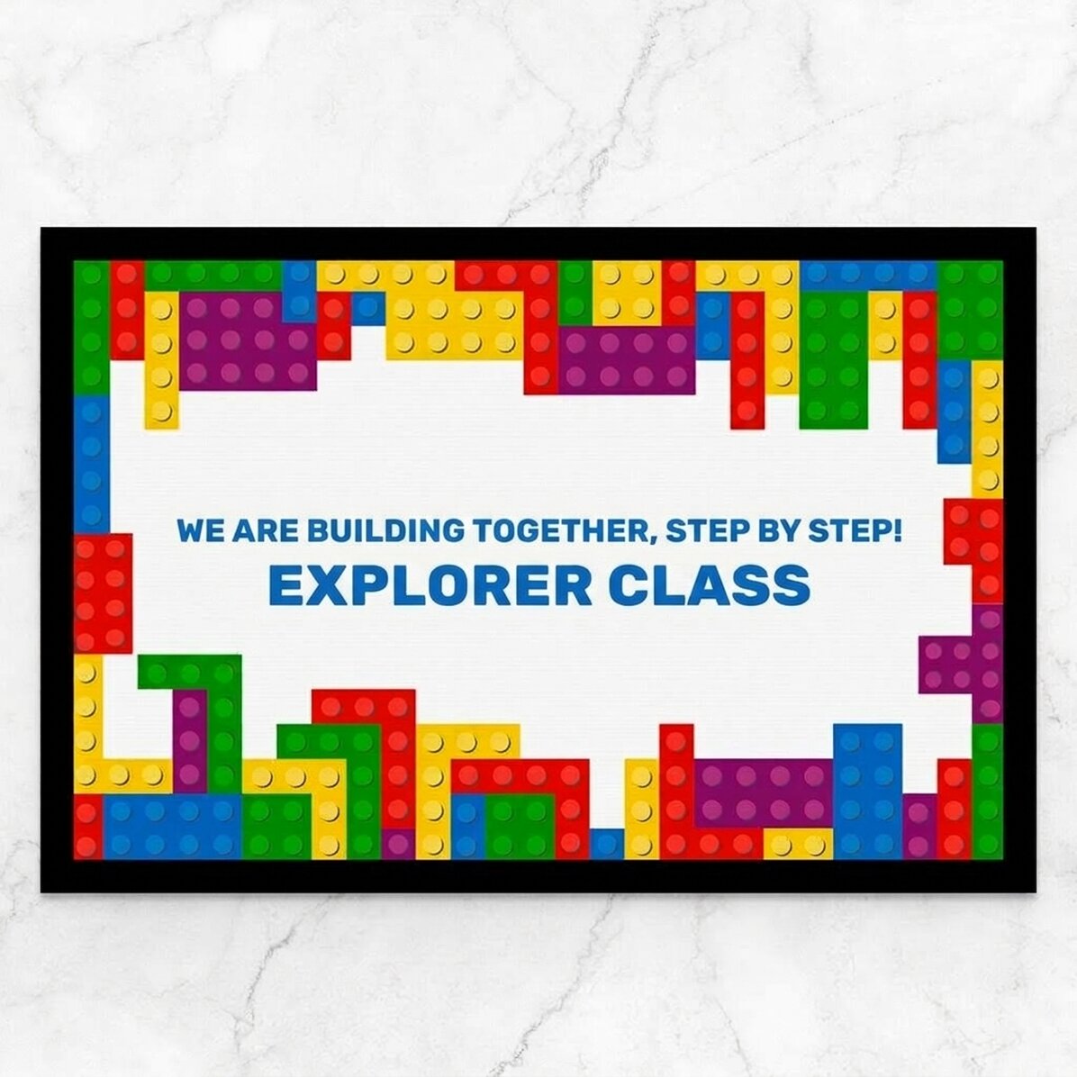 Vstupní rohožka s vlastním textem – Lego