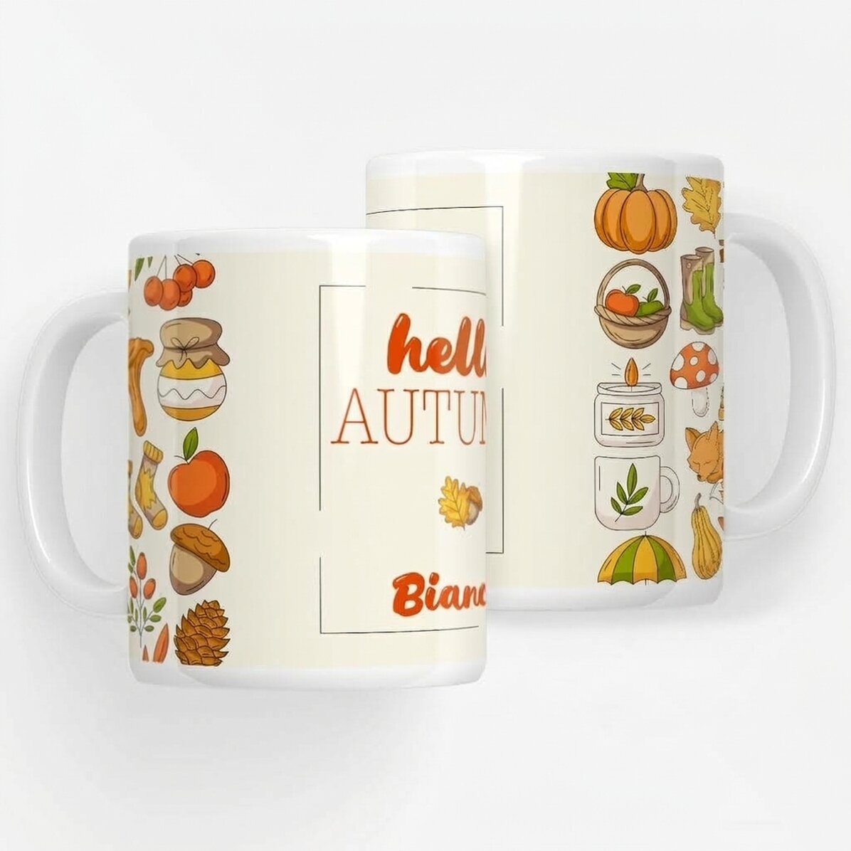 Personalizovaný hrnek s nápisem – Hello Autumn