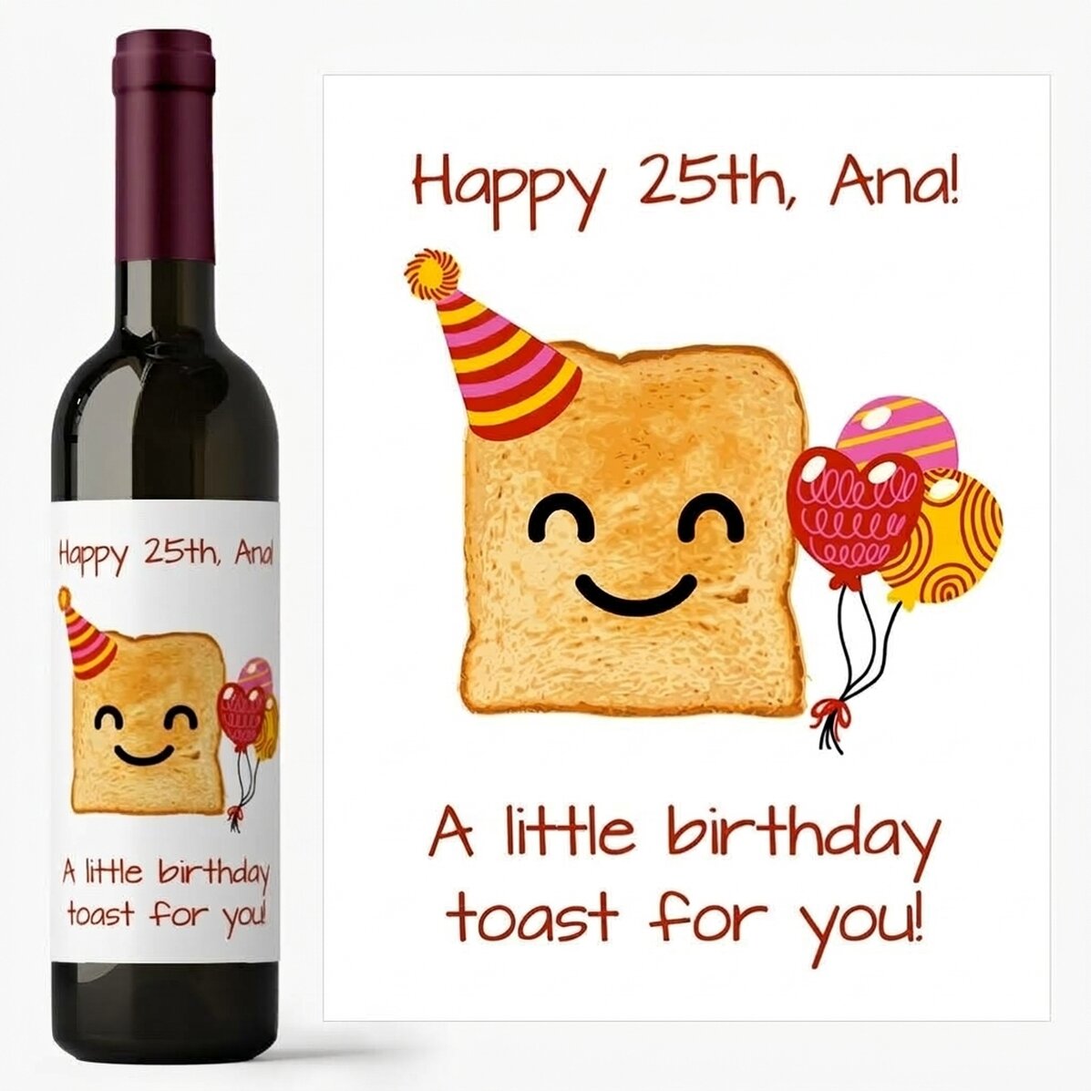 Víno s vlastním textem – A little toast