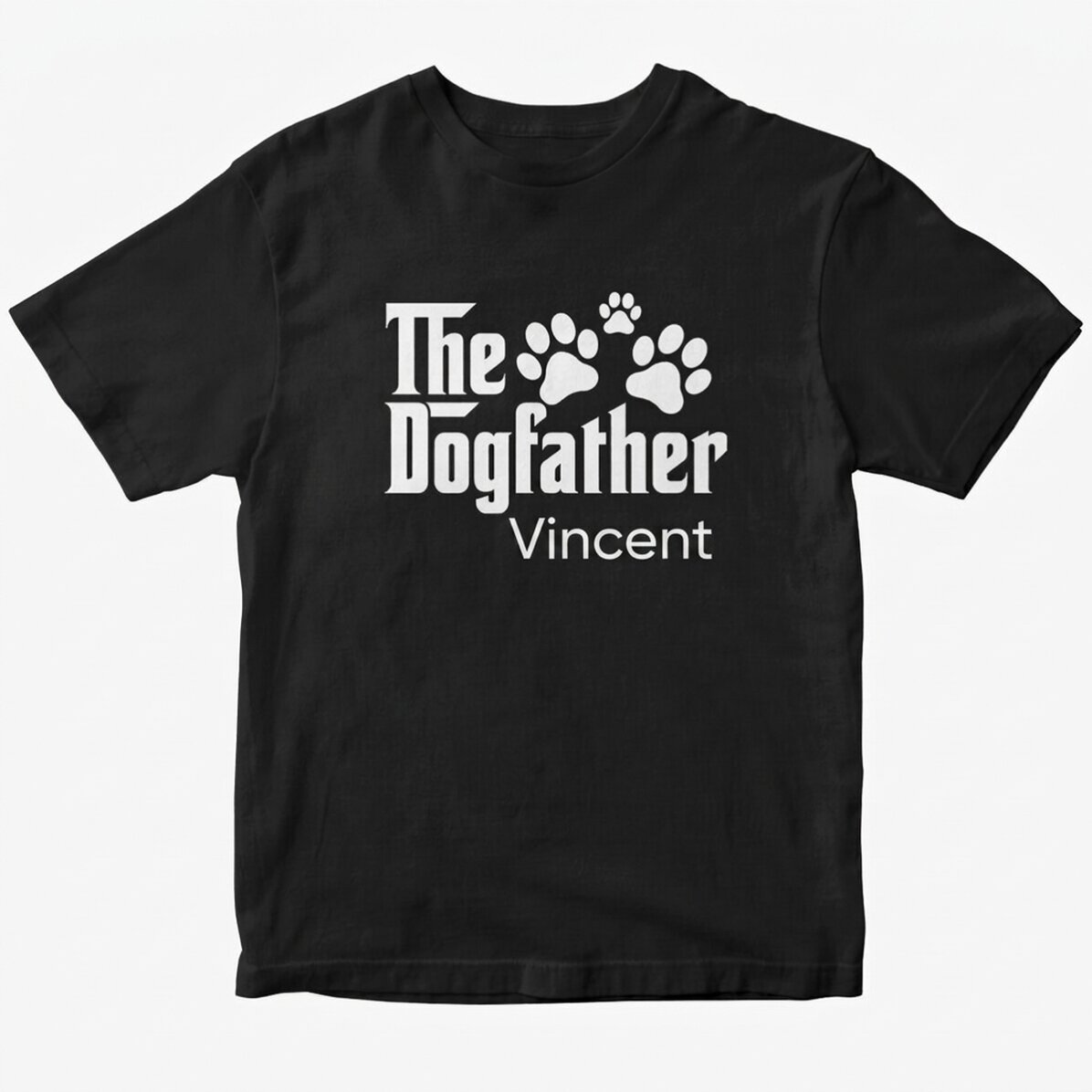 Bavlněné tričko s vlastním nápisem – The Dogfather