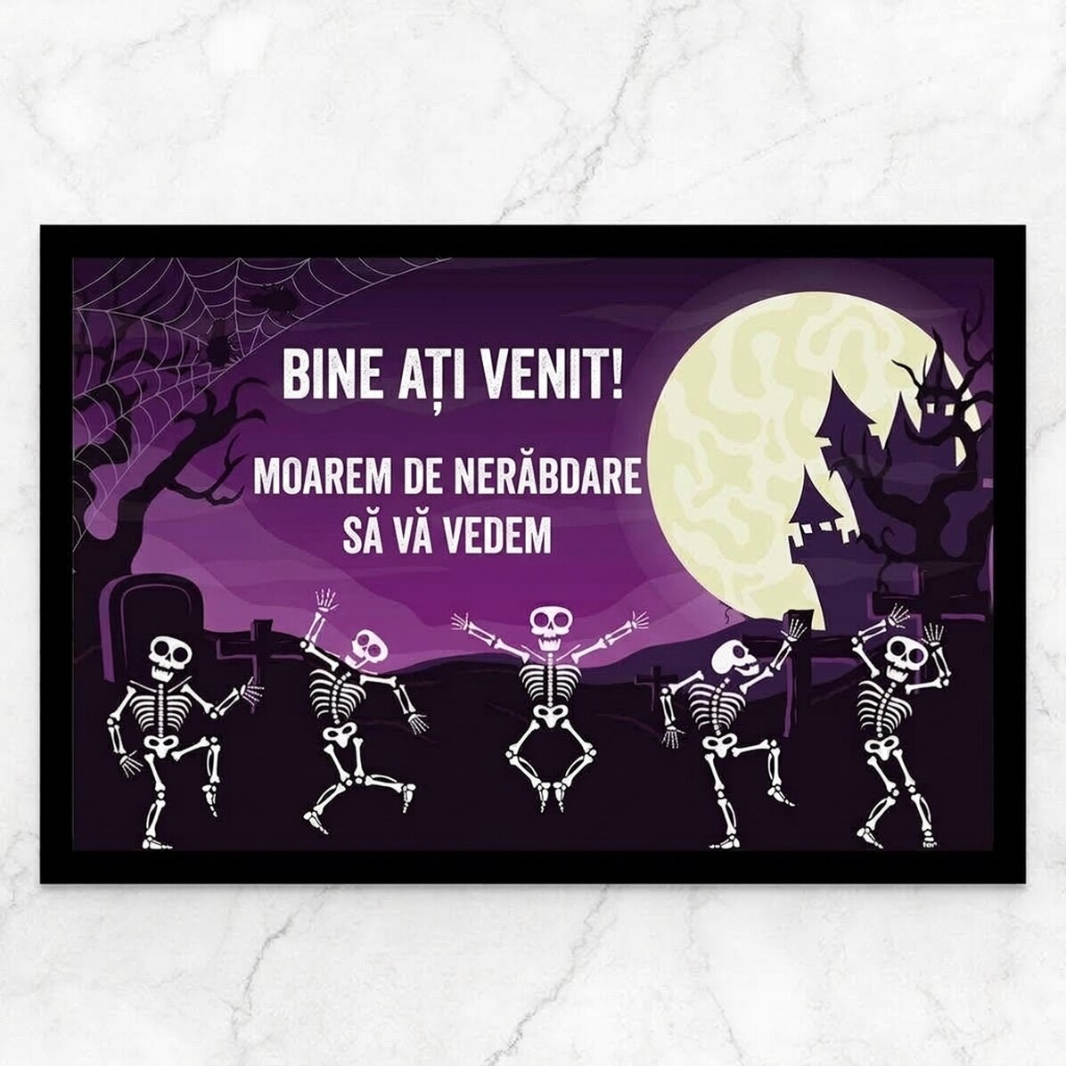 Vstupní rohožka s vlastním textem – Skeletons
