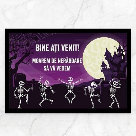 Vstupní rohožka s vlastním textem – Skeletons