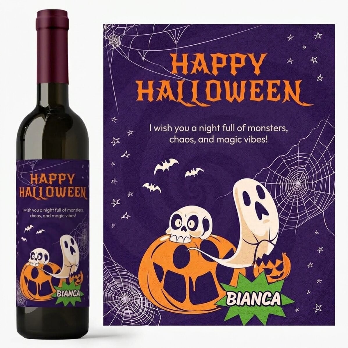 Víno s osobním vzkazem – Stay spooky