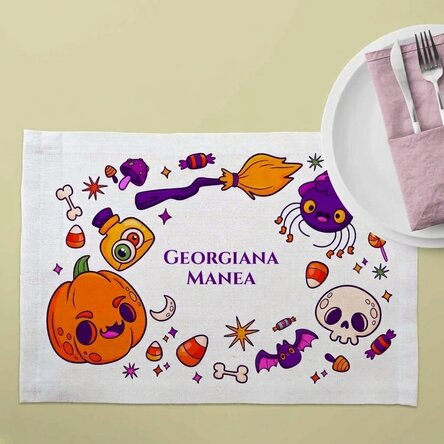 Personalizovaný podtácek s vzkazem – Halloween