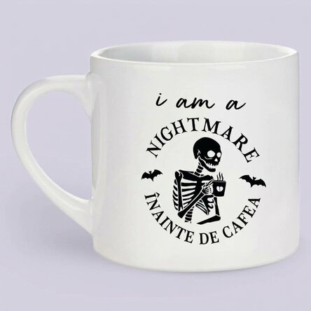 Personalizovaná šálka na espresso s nápisem – Nightmare