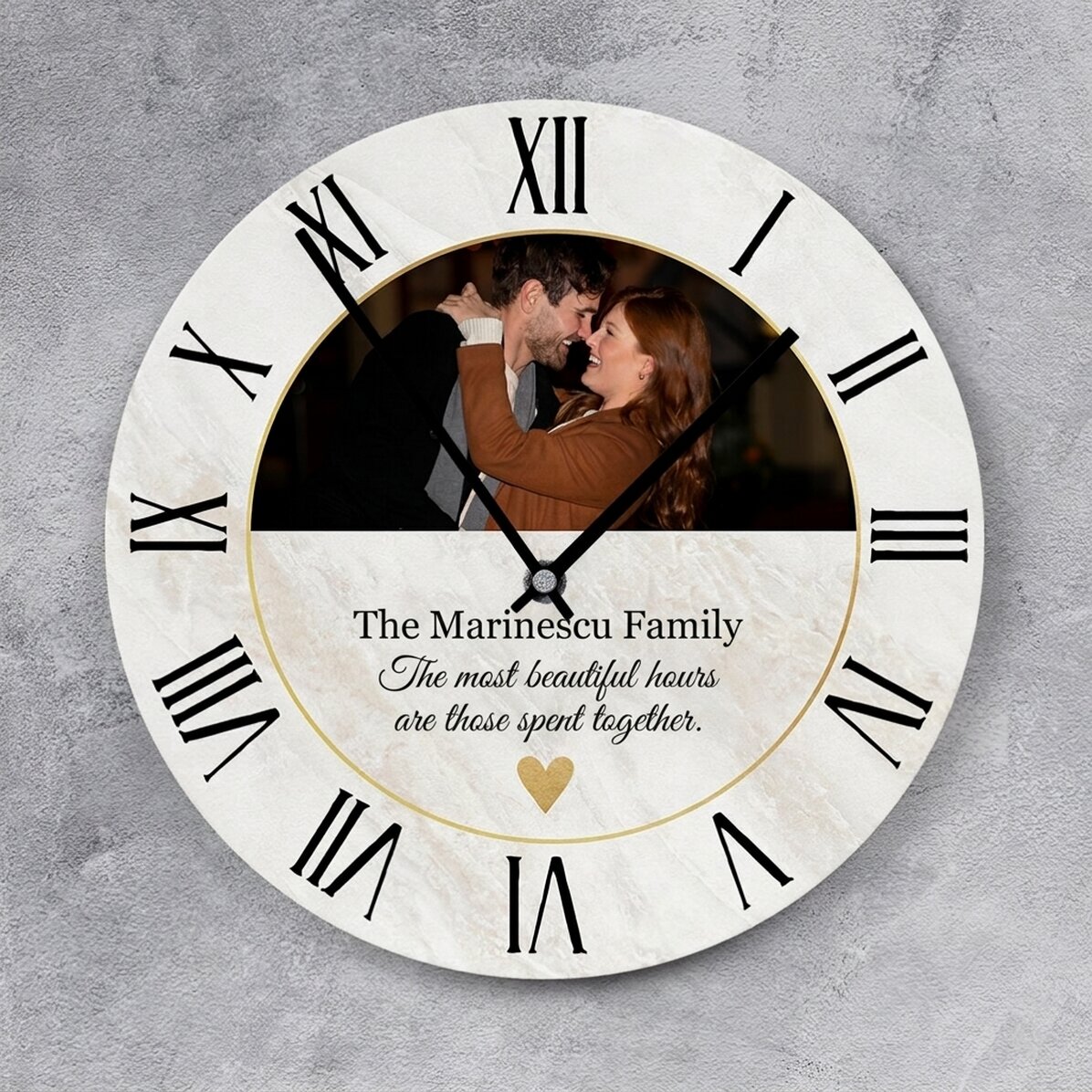 Personalizované hodinky s fotografií a textem – Golden time