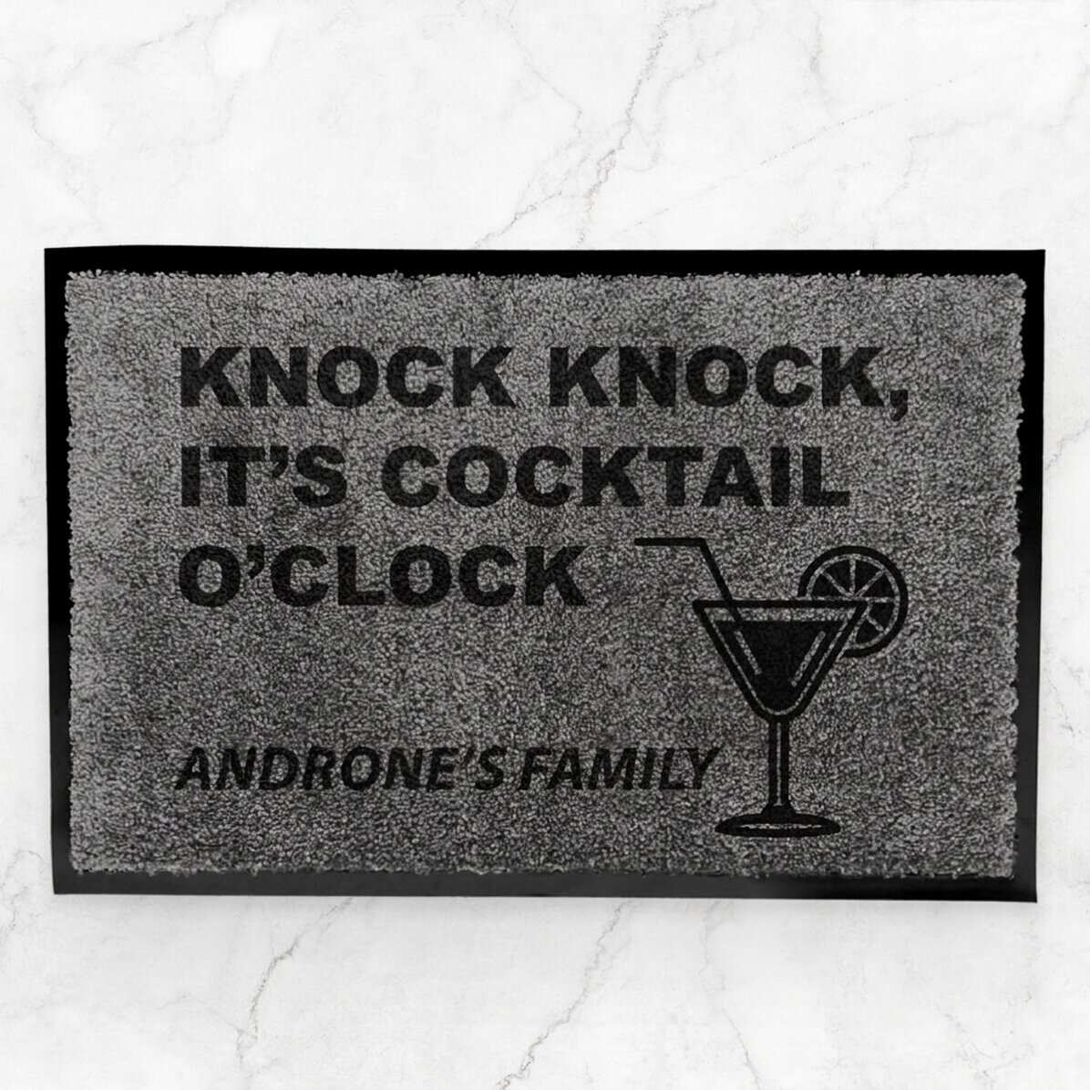 Personalizovaný vstupní koberec do interiéru – Cocktail o