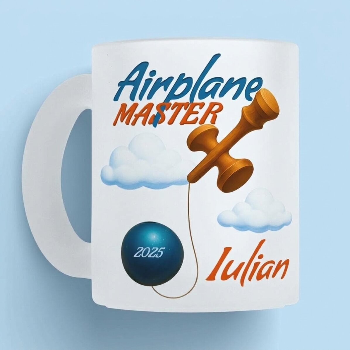 Osobně přizpůsobený hrnek s textem – Airplane Master