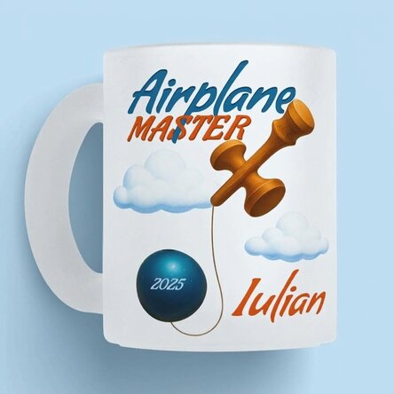 Osobně přizpůsobený hrnek s textem – Airplane Master