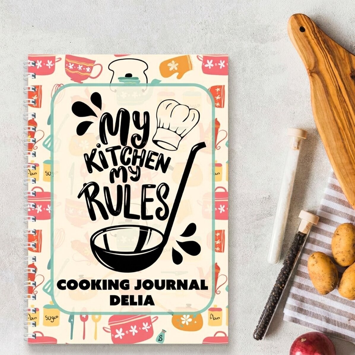 Zápisník s vlastním vzkazem – Cooking Journal