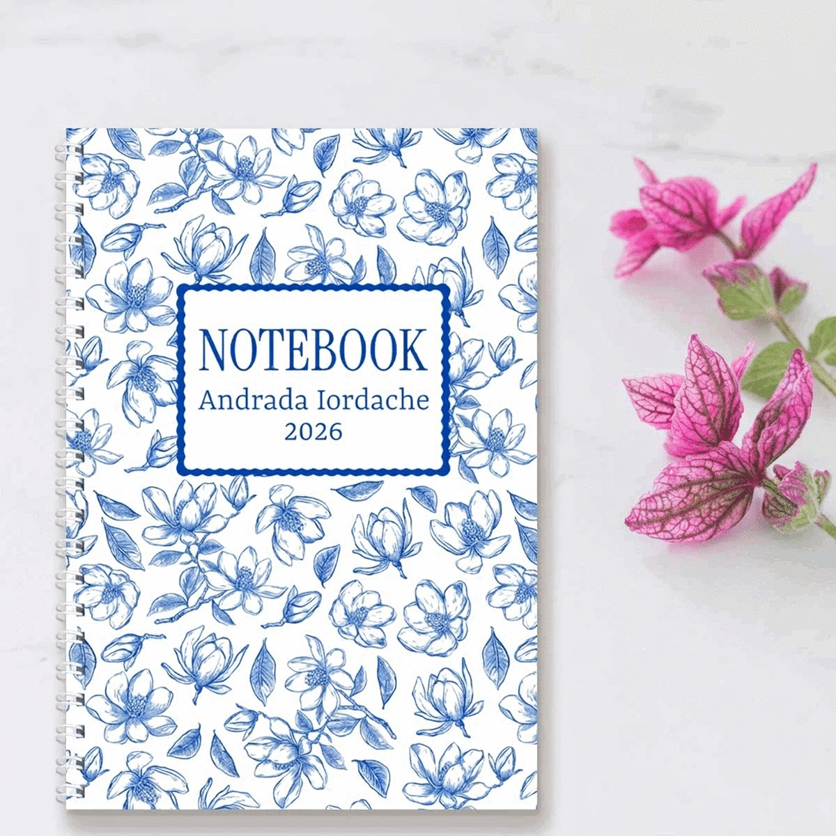 Notebook s osobním vzkazem – Flowers