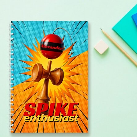 Notebook s vlastním textem – Spike Enthusiast