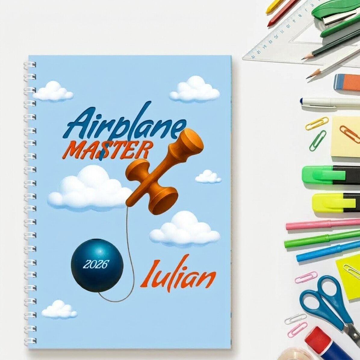 Zápisník s vlastním textem – Airplane Master
