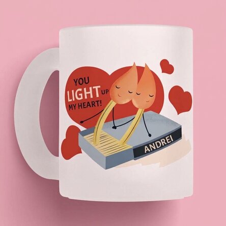 Osobní hrnek s vlastním vzkazem – Light up my heart