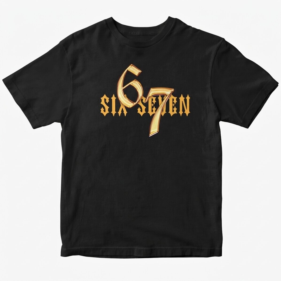 Bavlněné tričko s vlastním nápisem – 67 Six Seven