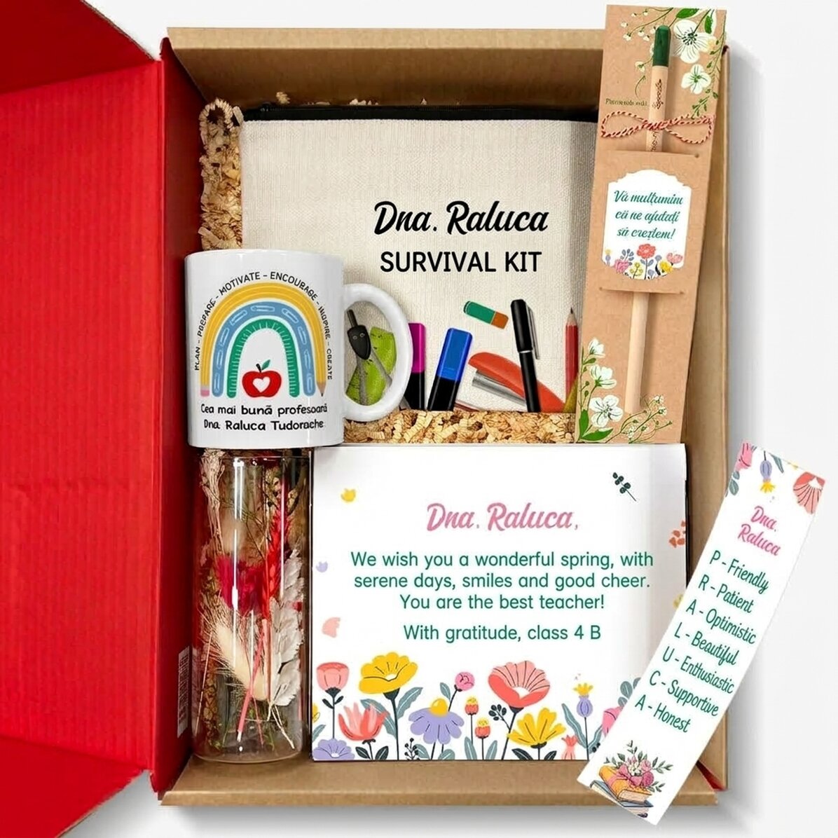 Personalizovaná dárková sada pro učitelku – Vděčnost