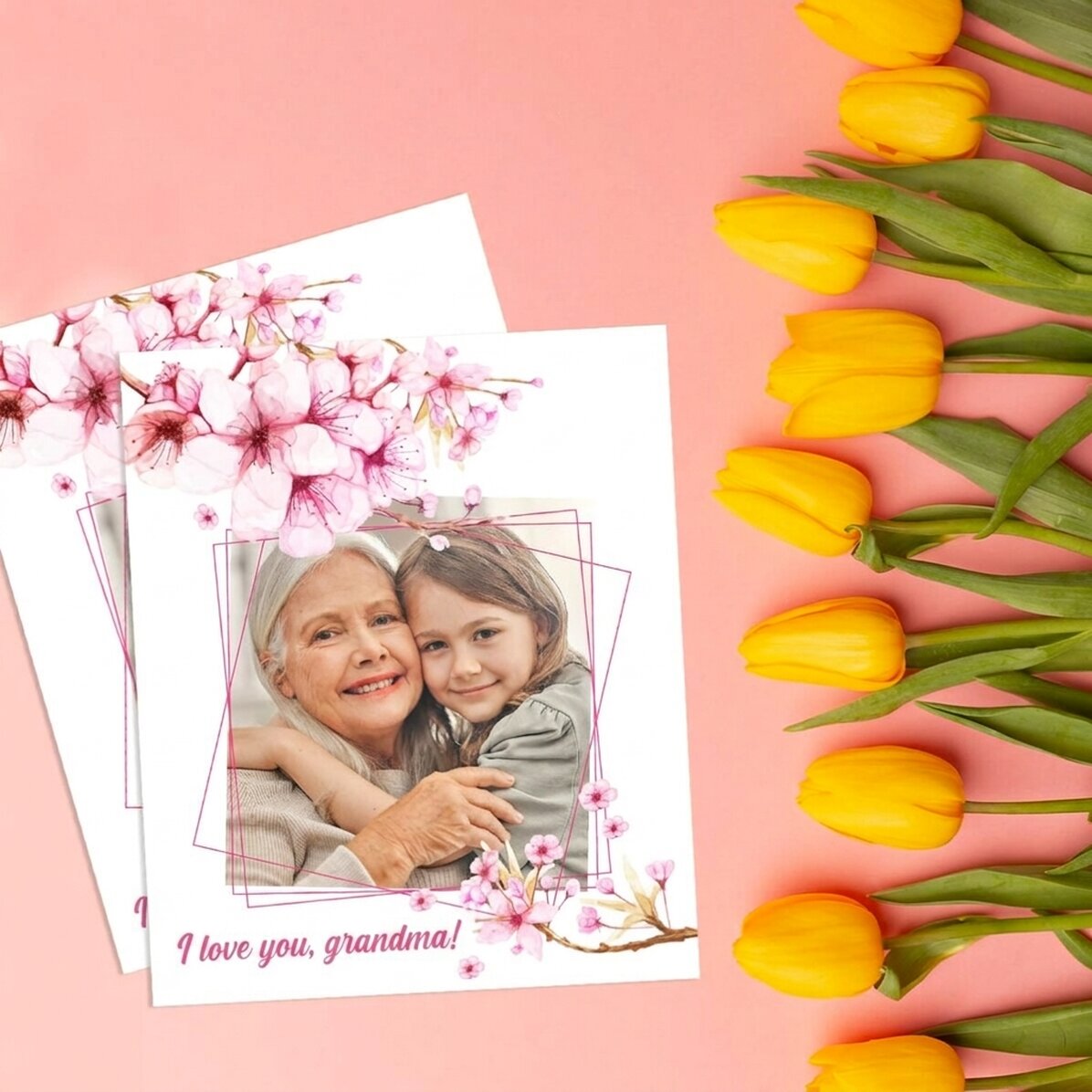 Personalizovaná fotografie o rozměrech 10 × 12 cm s vlastní fotografií – Jaro