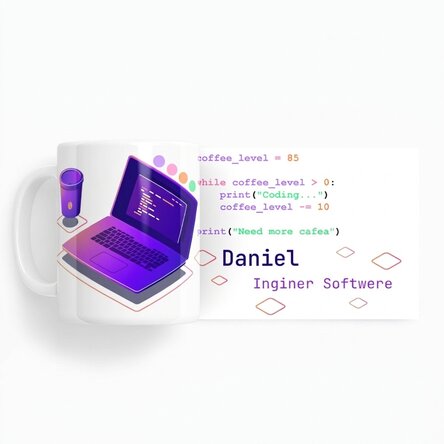Personalizovaný hrnek s nápisem – Programování