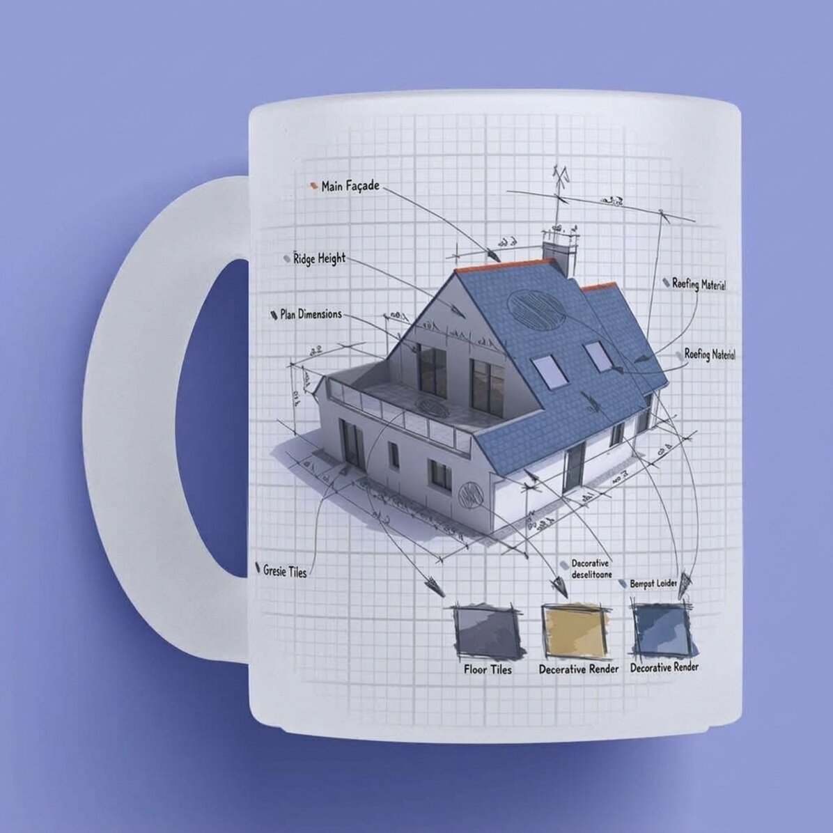 Personalizovaný hrnek s nápisem pro architekty