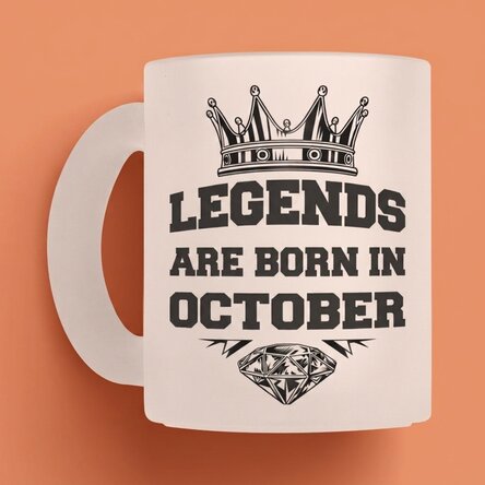 Osobně přizpůsobený hrnek s nápisem – Legendy se rodí v...