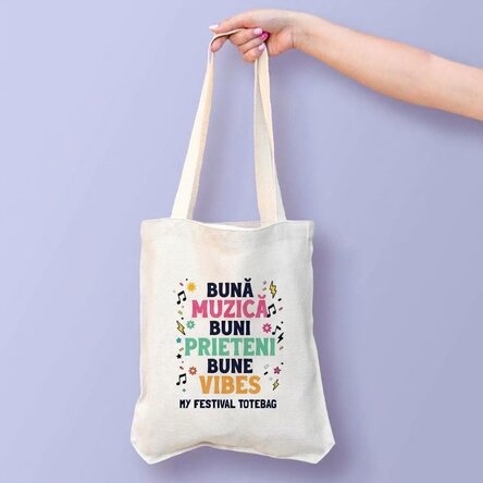 Taška s vlastním nápisem – Festival good vibes