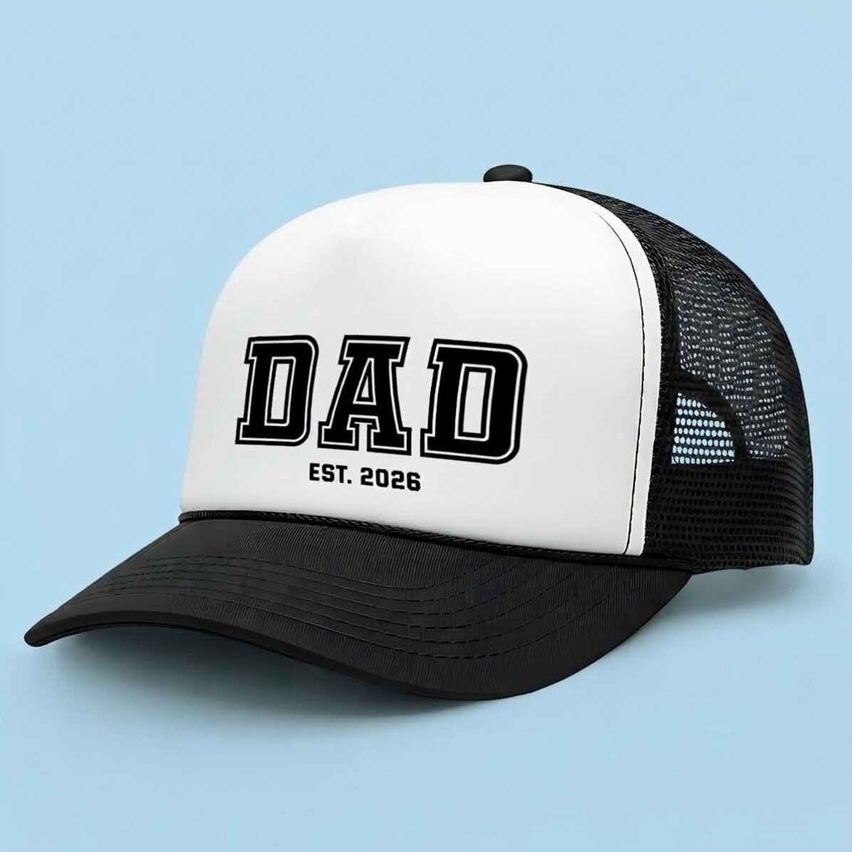 Čepice s vlastním nápisem – Dad / mom