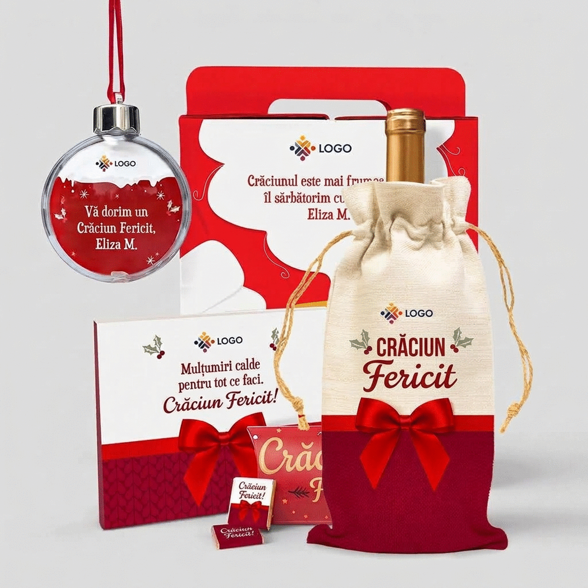Dárková krabička – „Most wonderful time“ s vánočními výrobky s vaším logem