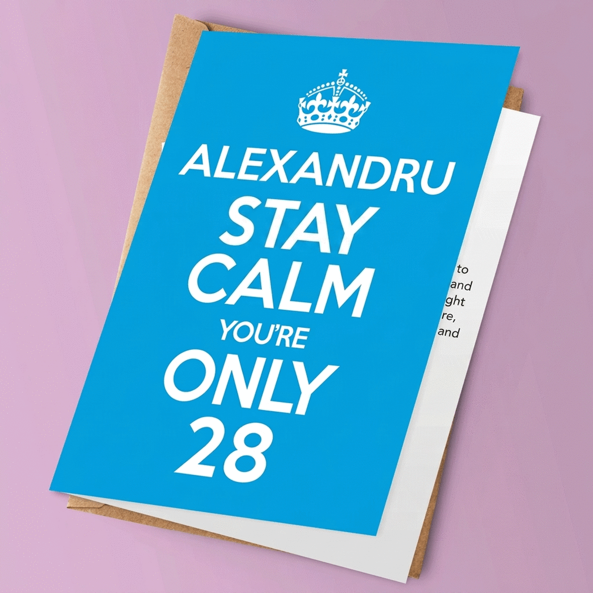 Personalizované přání – KEEP CALM