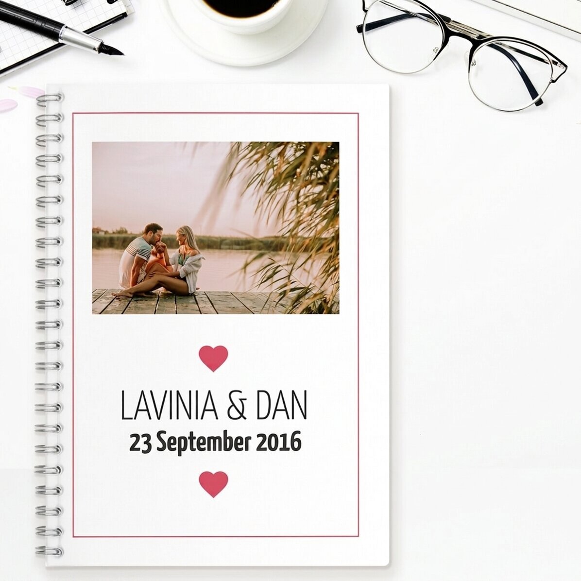 Personalizovaný zápisník – Love Story