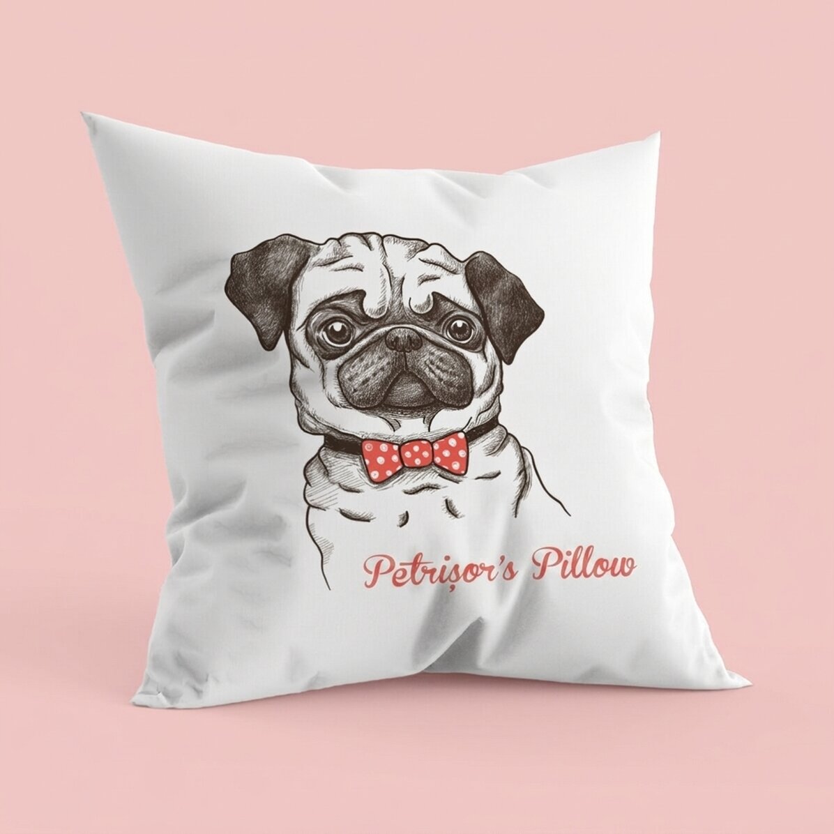 Personalizovaný polštář – Mops