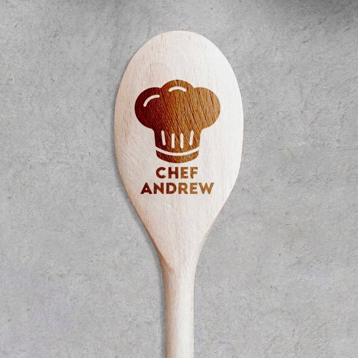 Dřevěná lžíce s vlastním potiskem – Chef