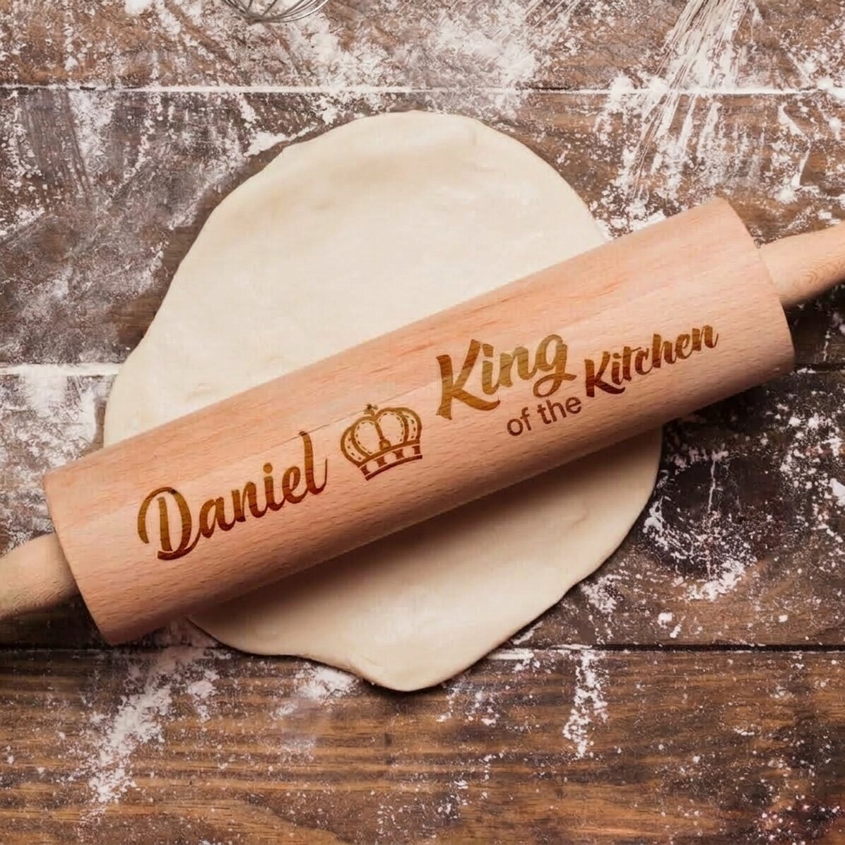 Dřevěná vařečka na míru – King of the Kitchen