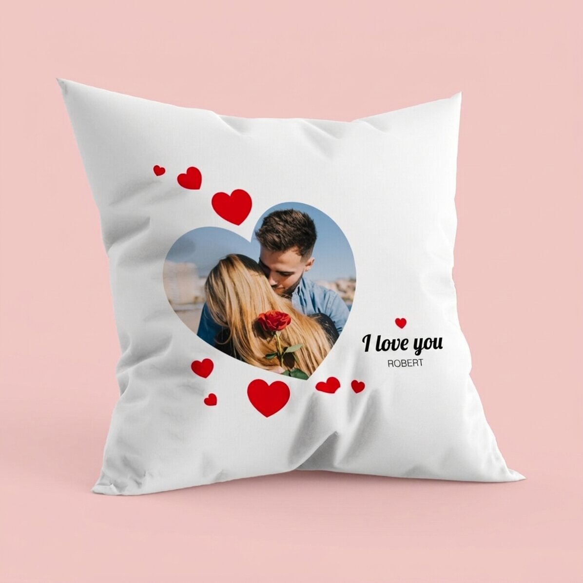 Personalizovaný polštář s fotografií – P.S. I love you