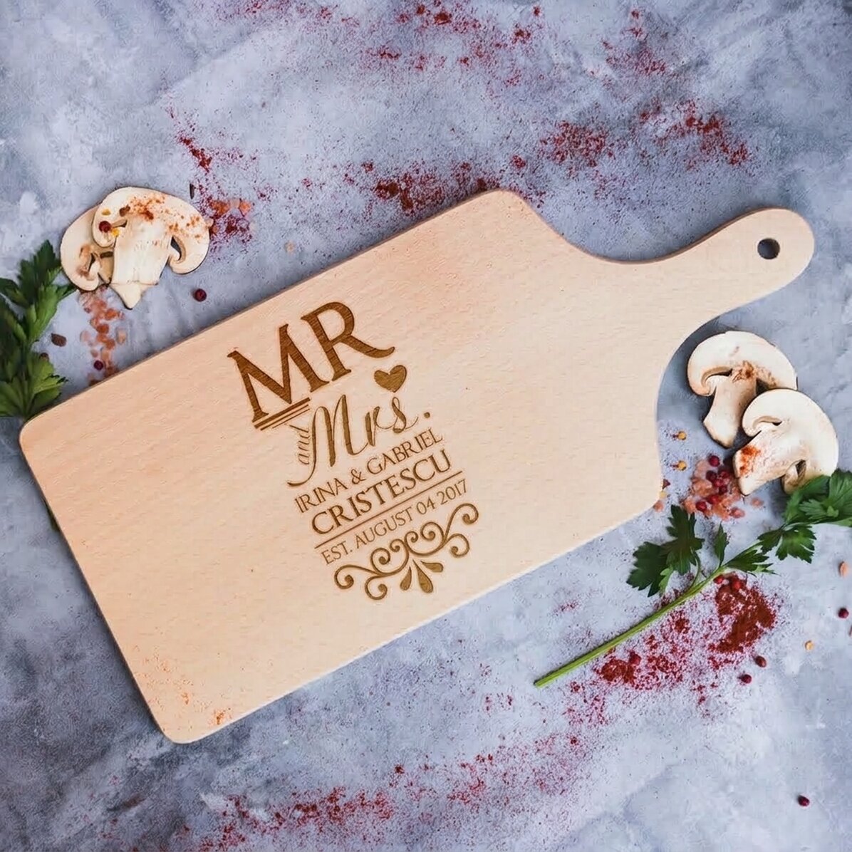 Osobní prkénko – Mr & Mrs