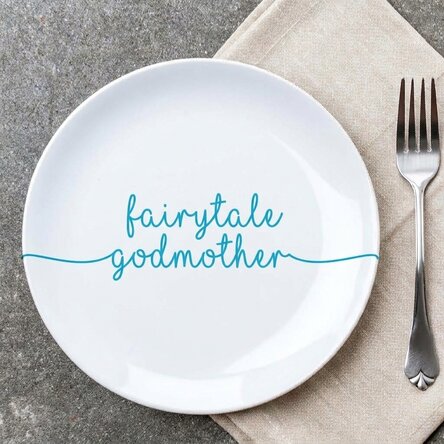 Personalised plate with text - Sea Sprite