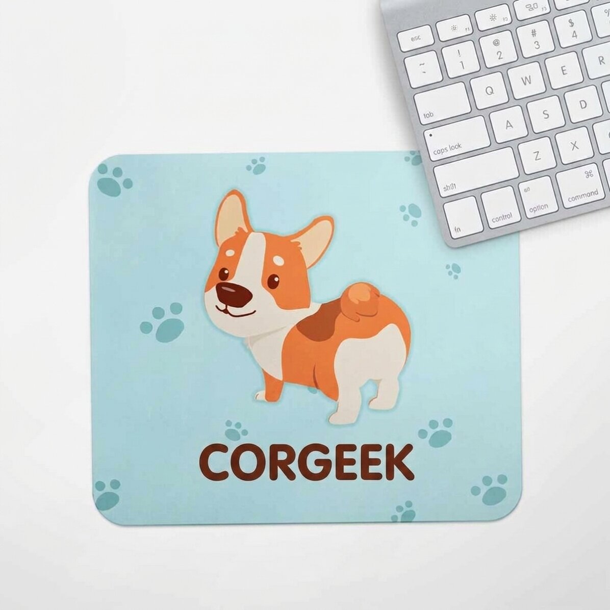 Podložka pod myš s vlastním textem – Corgeek