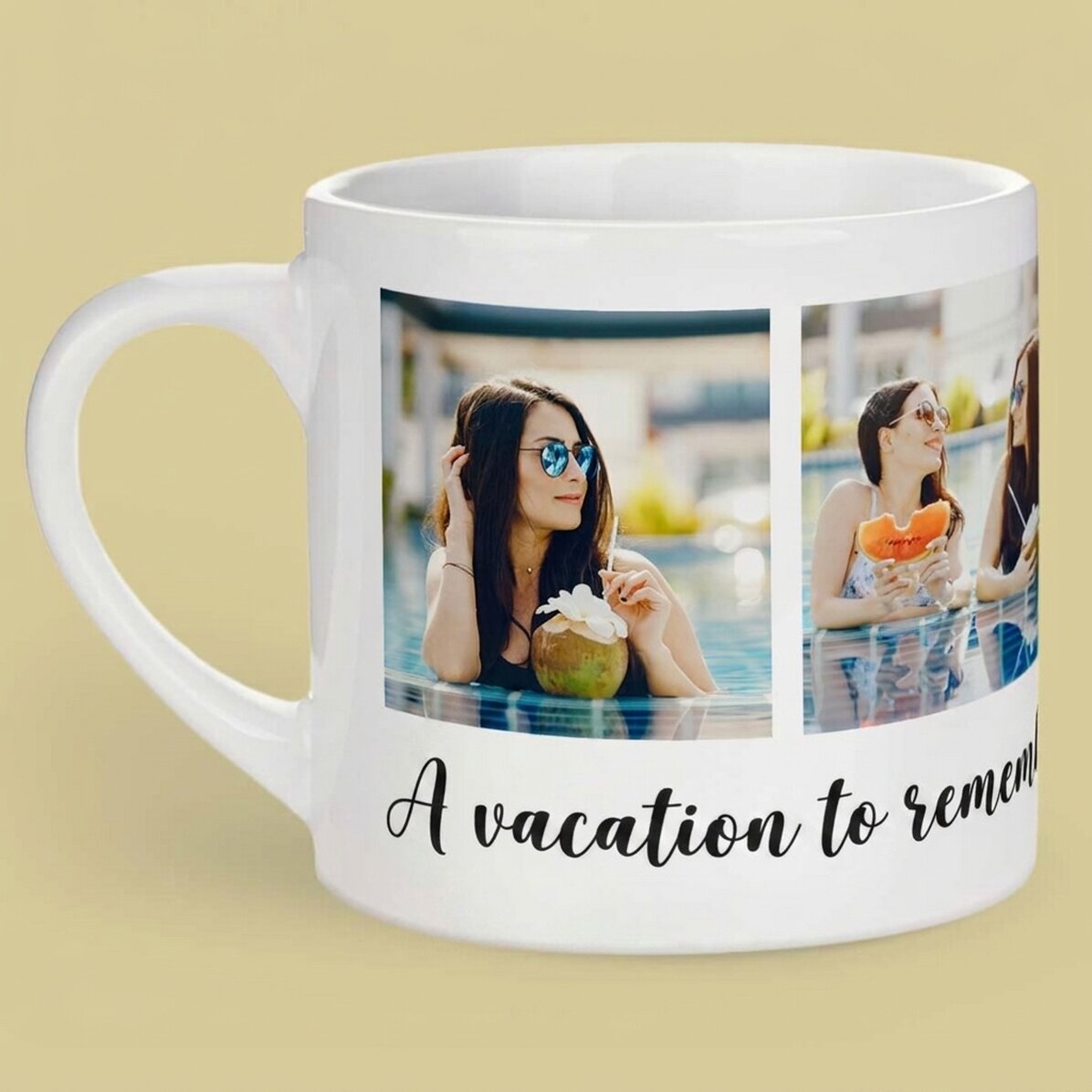 Personalizovaný hrnek na espresso se 4 fotografiemi a textem