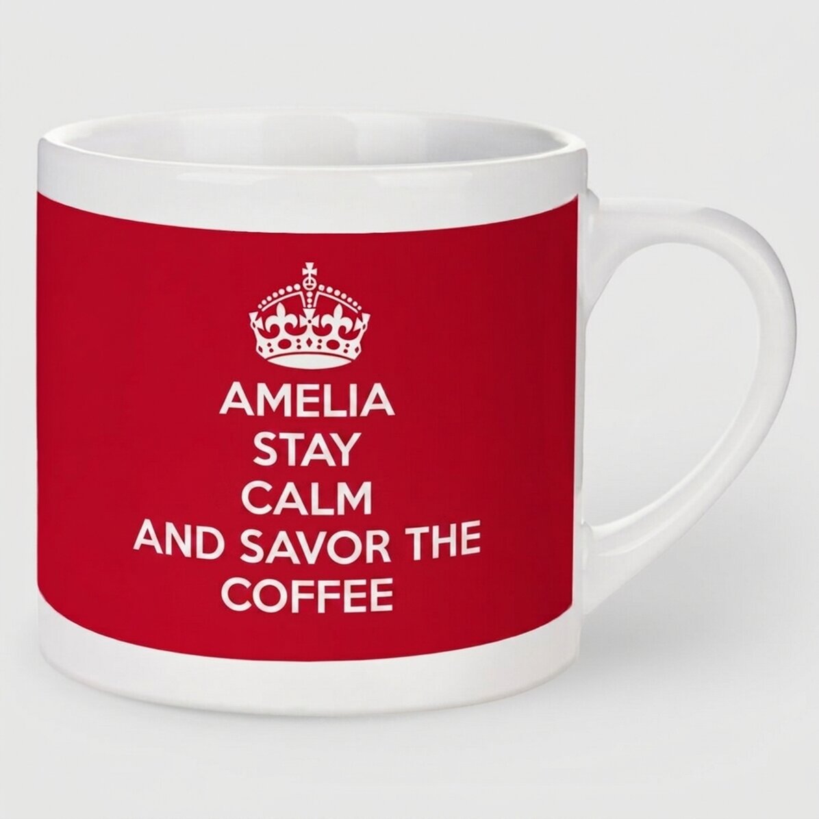 Personalizovaná šálek na espresso – KEEP CALM AND...