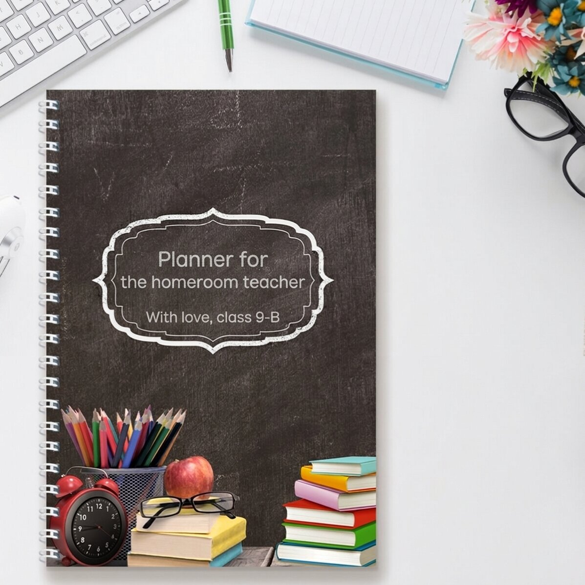 Notebook s vlastním textem – Pro učitele