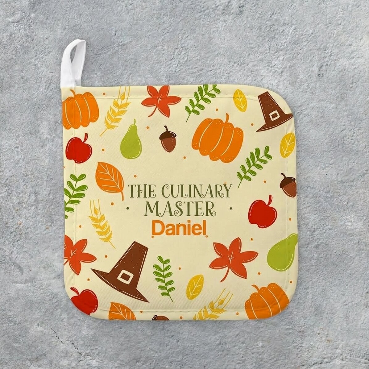 Personalizovaný podstavec pod horký hrnec s nápisem – Pumpkin