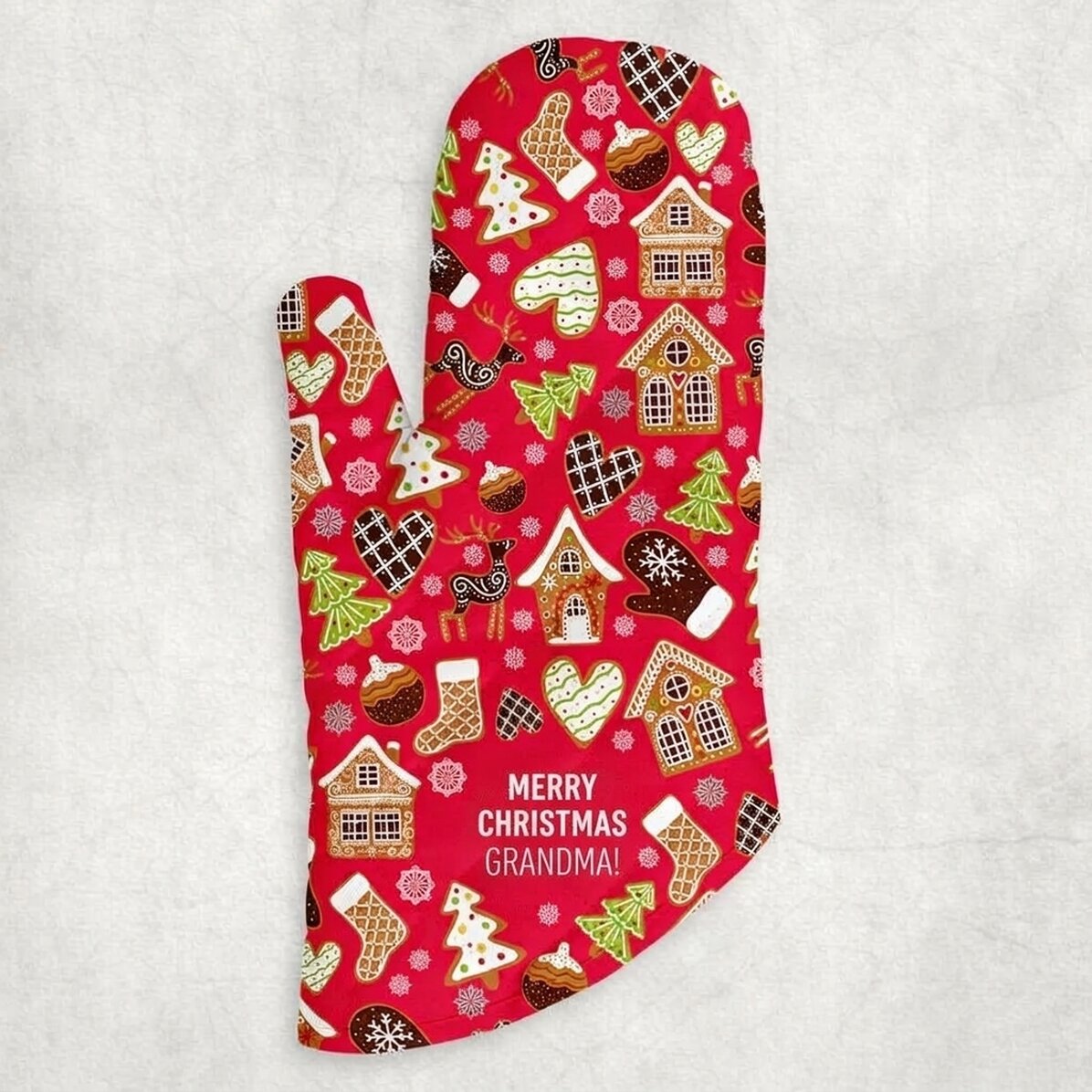 Kuchyňská rukavice s vlastním textem – Gingerbread