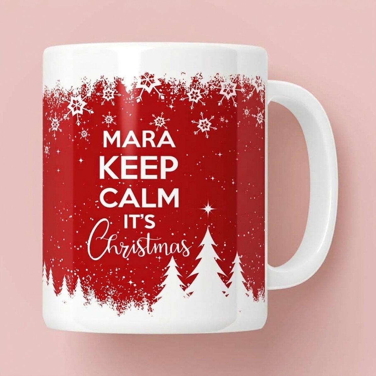 Personalizovaný hrnek s nápisem – Keep calm for Christmas