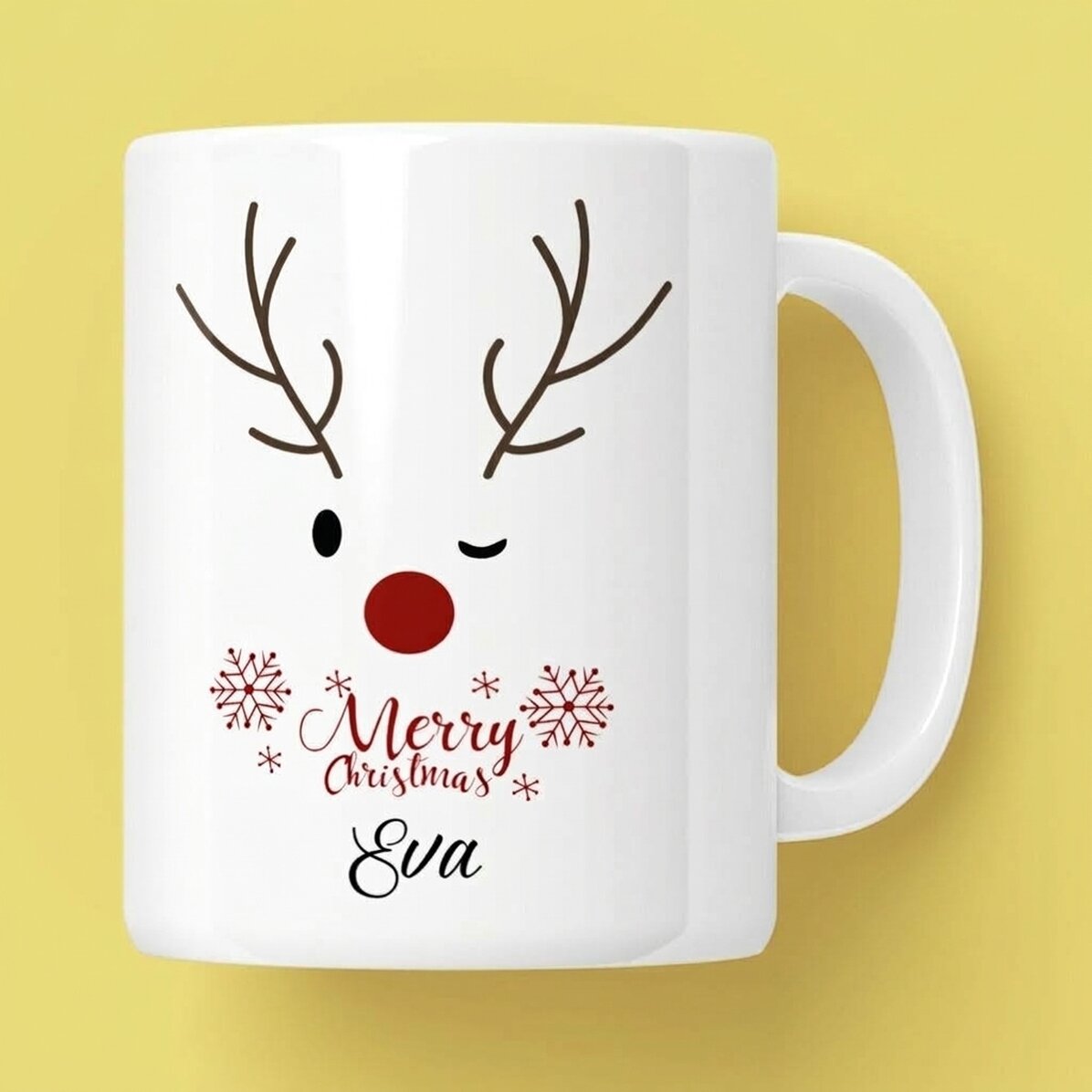 Personalizovaný hrnek s nápisem – Reindeer