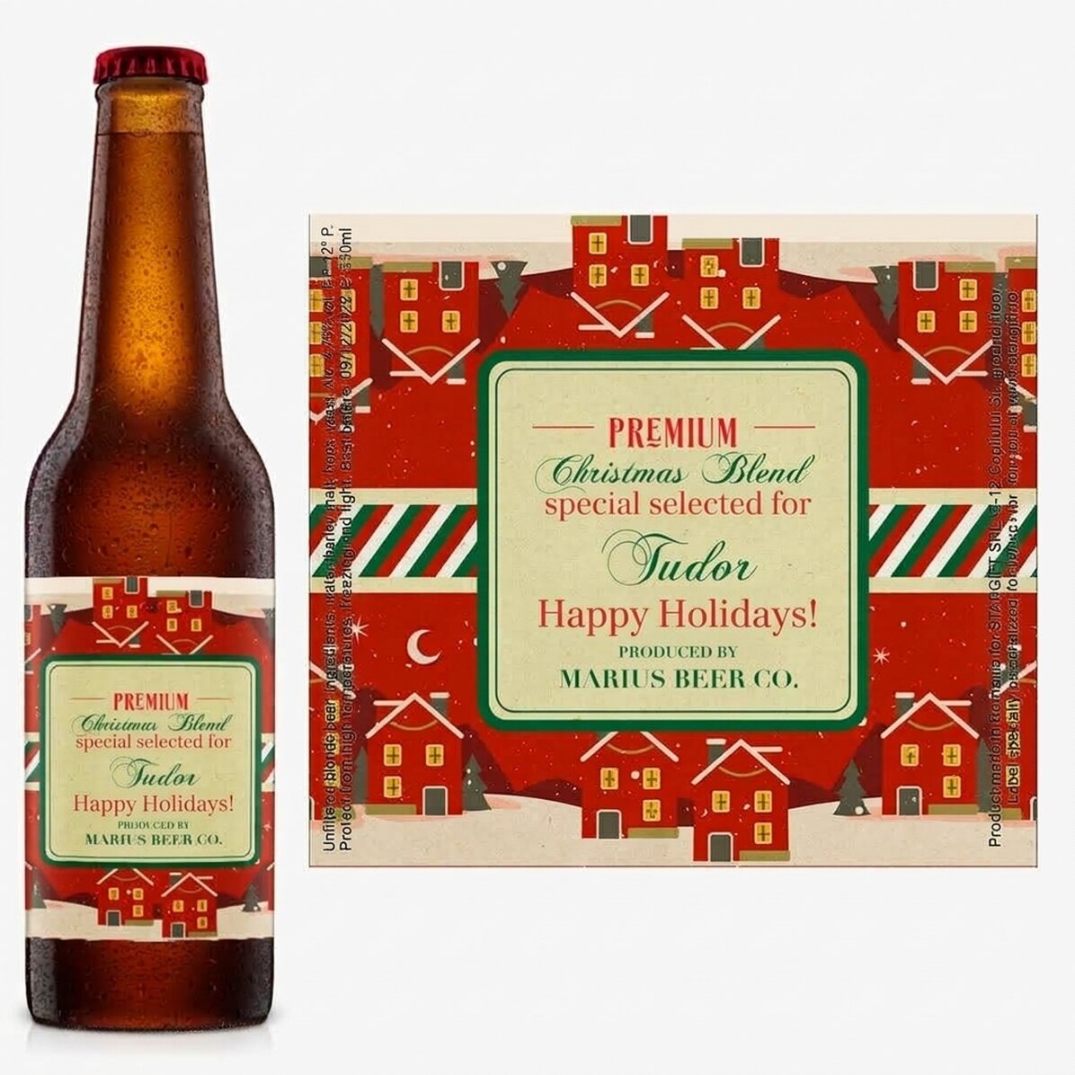 Pivo s vlastním textem – Vintage Christmas Blend