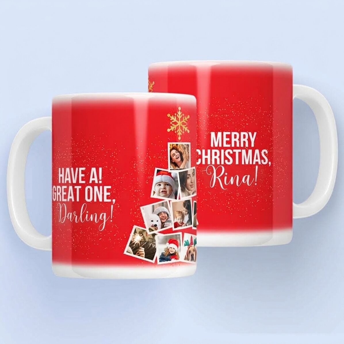 Personalizovaný hrnek s 10 fotografiemi a textem – Christmas Memories