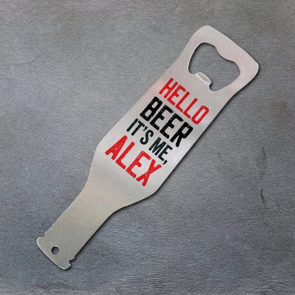 Personalizovaný otvírák na pivo – Hello Beer